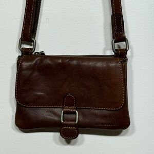 Jack Georges Leather Crossbody Purse